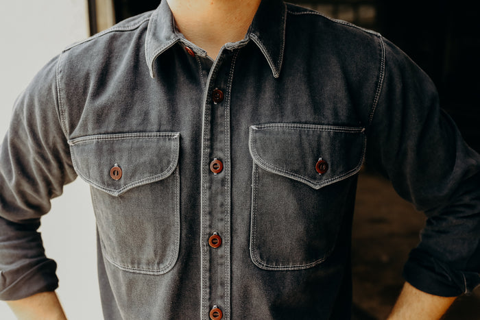 Freenote Cloth Utility Shirt- Charcoal