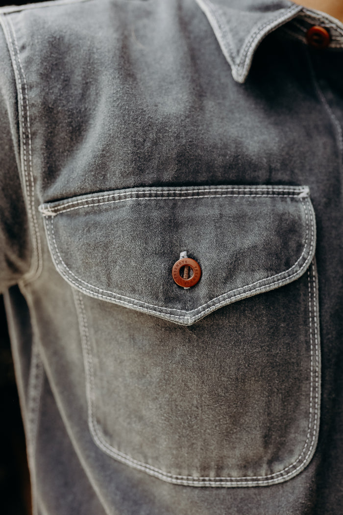 Freenote Cloth Utility Shirt- Charcoal