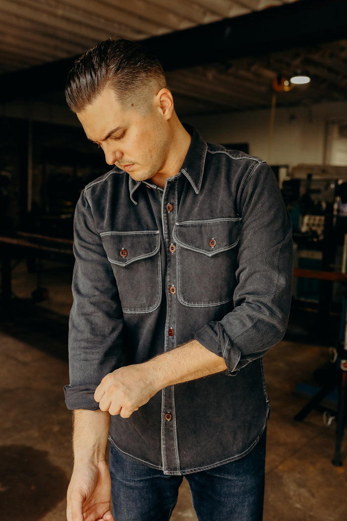 Freenote Cloth Utility Shirt- Charcoal