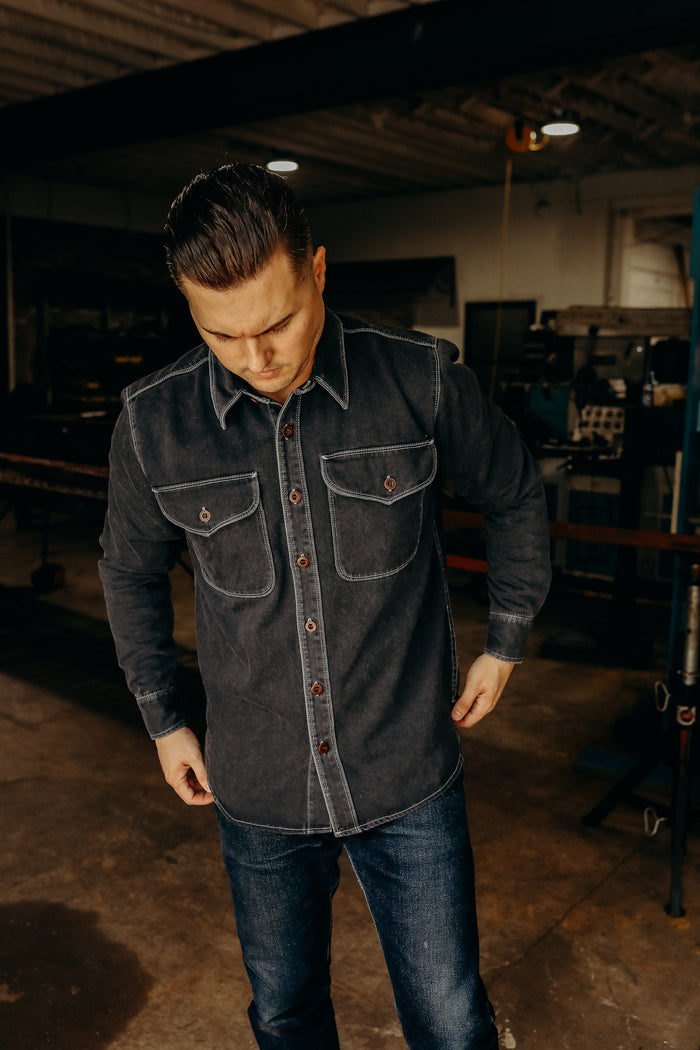 Freenote Cloth Utility Shirt- Charcoal