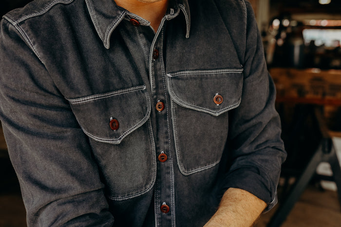 Freenote Cloth Utility Shirt- Charcoal