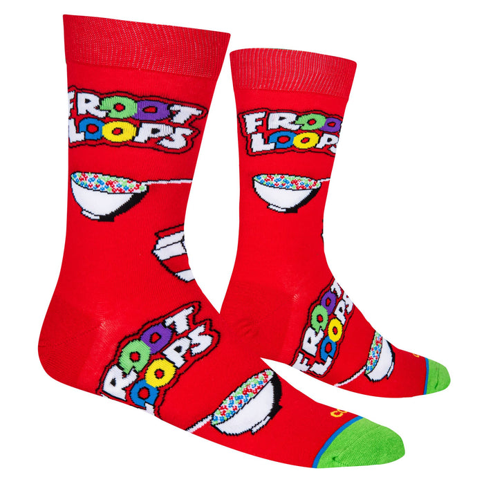 Froot Loops Cereal Bowl - Mens Crew Folded - Premium Socks from Cool Socks - Just $12.95! Shop now at Pat's Monograms