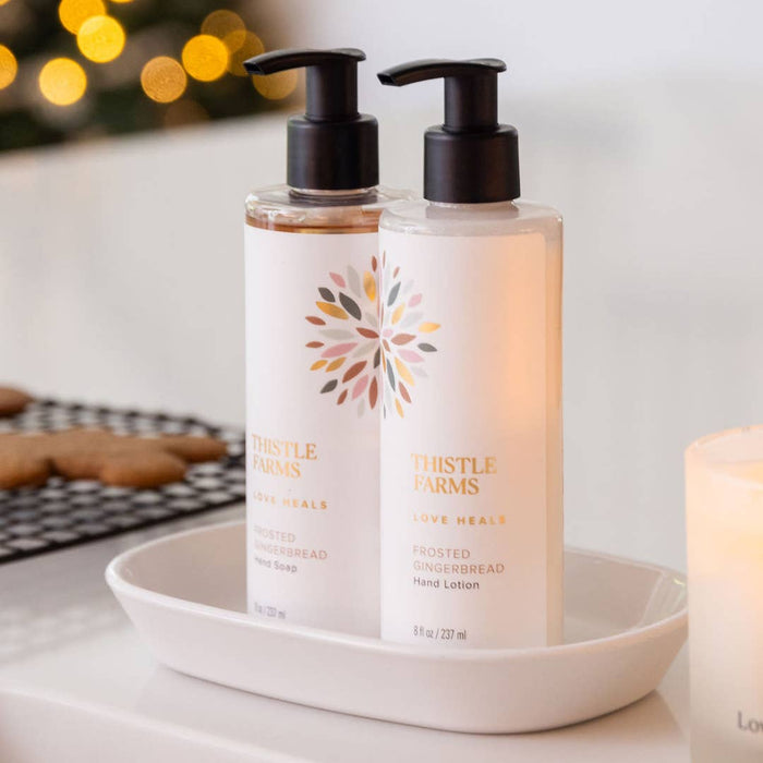 Frosted Gingerbread Moisturizing Hand Lotion 8 oz - Premium skin care from Thistle Farms - Just $15! Shop now at Pat's Monograms