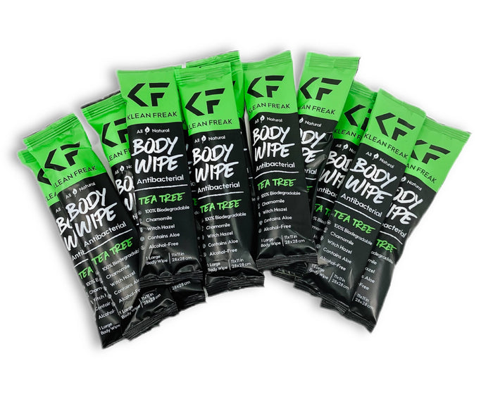 Full Tea Tree - Dozen - Premium Body Wipe from Klean Freak - Just $15! Shop now at Pat's Monograms