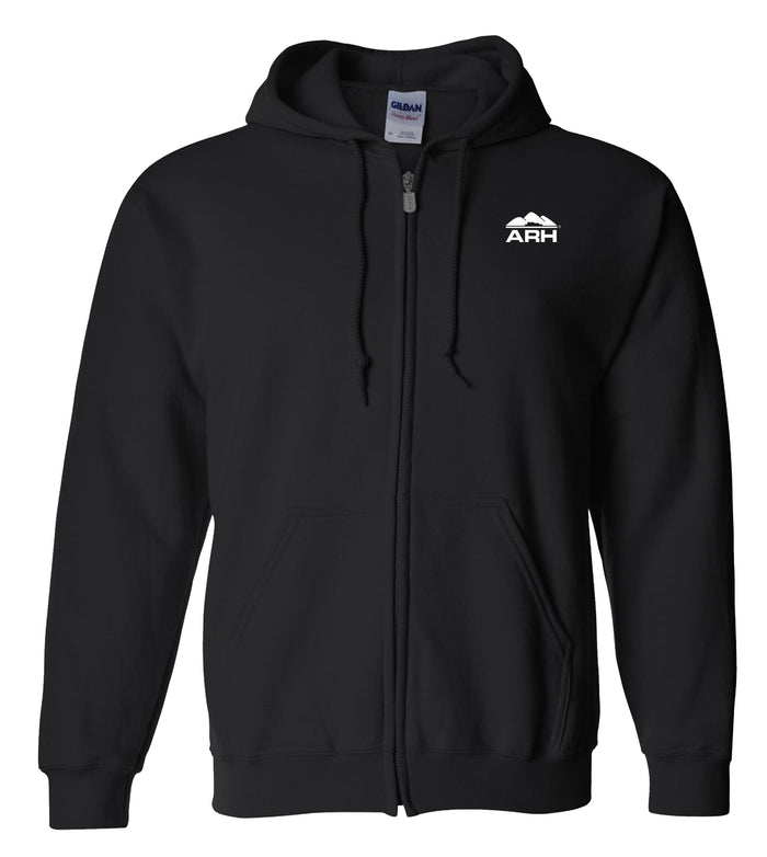 Full Zip Hooded Sweatshirt - Screen Printed Logo
