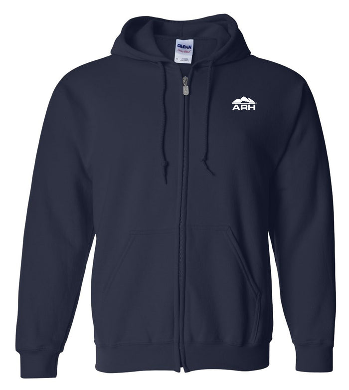 Full Zip Hooded Sweatshirt - Screen Printed Logo