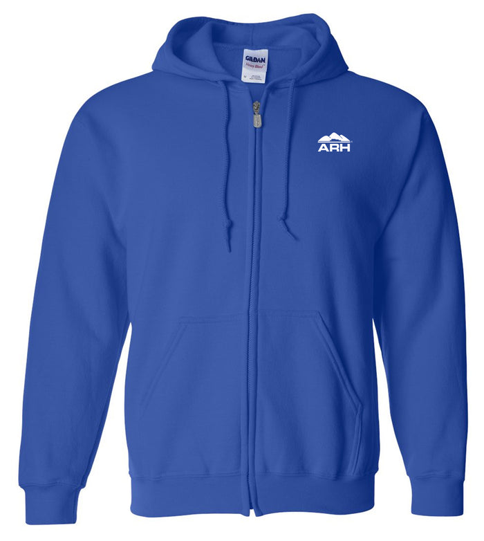 Full Zip Hooded Sweatshirt - Screen Printed Logo