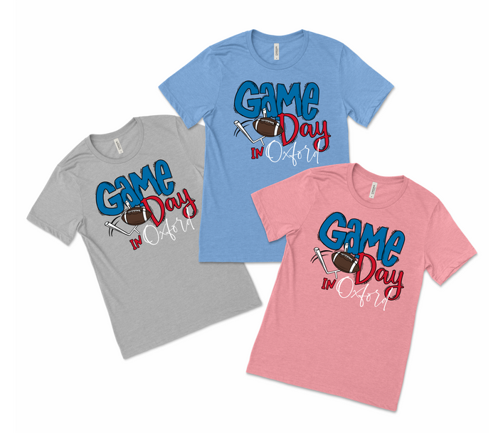 Game Day Tee - Ole Miss - Premium T-Shirts from Pat's Monograms - Just $20! Shop now at Pat's Monograms