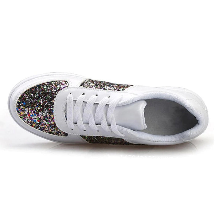 Glitter Platform Sneakers for Women – Stylish & Comfortable Casual Footwear
