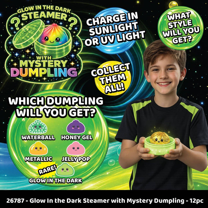 Glow-in-the-Dark Mystery Dumpling Squishy Toy - Premium novelty from Novelty Brands - Just $14.95! Shop now at Pat's Monograms