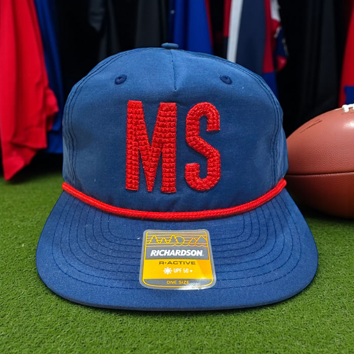 Go Rebs! Puff Embroidery Ole Miss Caps - Premium Caps from Pat's Monograms - Just $28.95! Shop now at Pat's Monograms