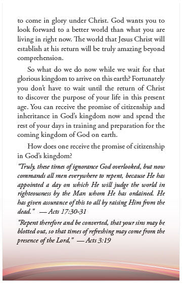 God’s Kingdom: The Return of Jesus Christ