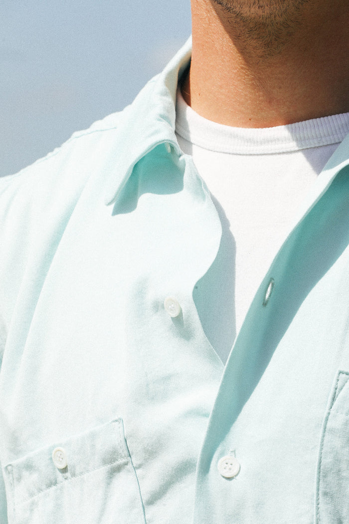 Gonzo Weatherly Lions Button Down-Baby Blue