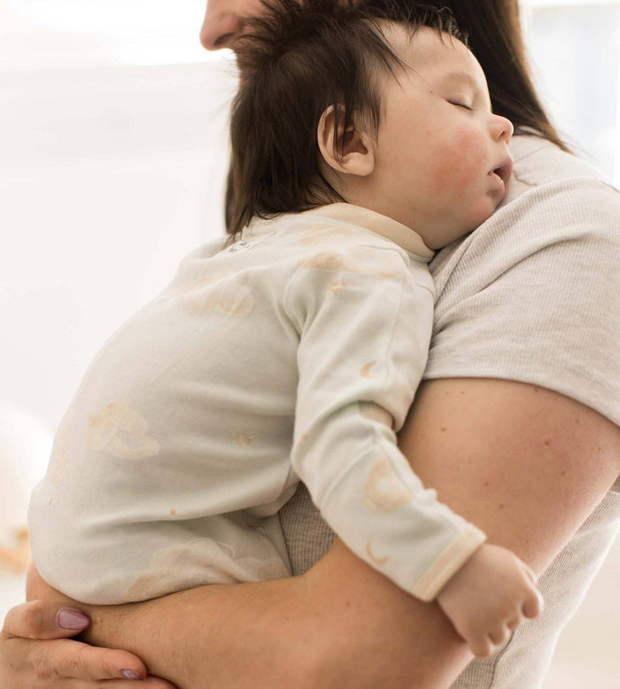 Good Night Sky Organic Cotton Sleep & Play - Ice Flow - Premium Baby Sleepwear from Burt's Bees Baby - Just $14.95! Shop now at Pat's Monograms