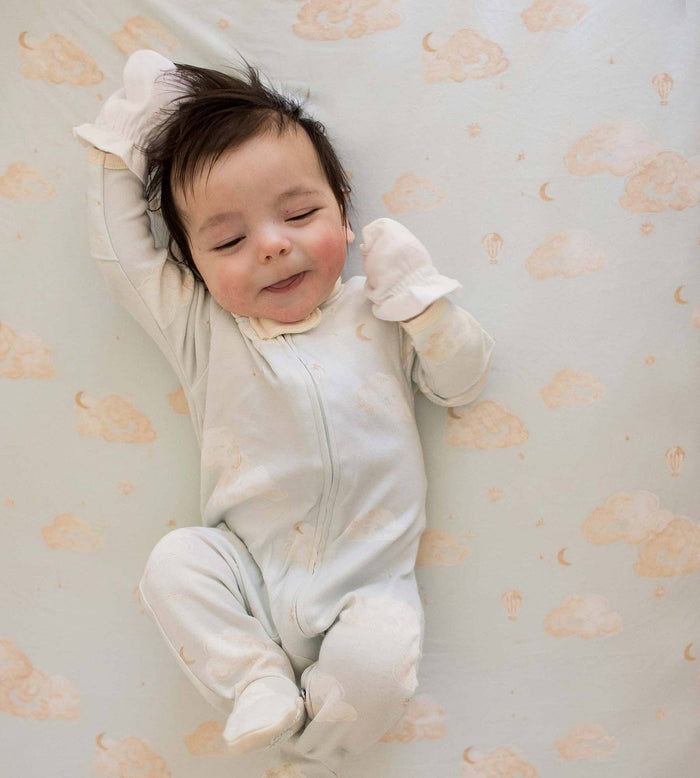 Good Night Sky Organic Cotton Sleep & Play - Ice Flow - Premium Baby Sleepwear from Burt's Bees Baby - Just $14.95! Shop now at Pat's Monograms