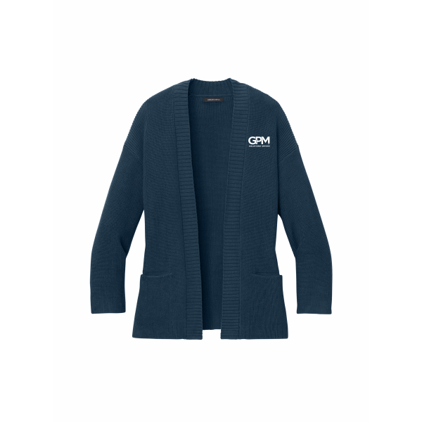 GPM - Mercer+Mettle® Women’s Open Cardi MM3021 with GPM left chest logo
