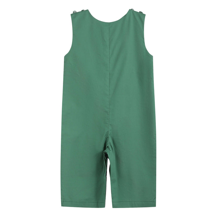 Green Santa Car Christmas Smocked Overalls - Premium Baby & Toddler Outfits from Lil Cactus - Just $36.95! Shop now at Pat's Monograms