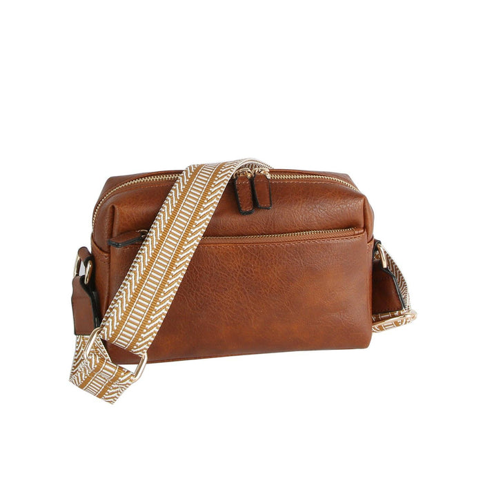 Guitar Strap Wide Boxy Crossbody Bag - Premium crossbody from Handbag Factory Corp - Just $36.95! Shop now at Pat's Monograms