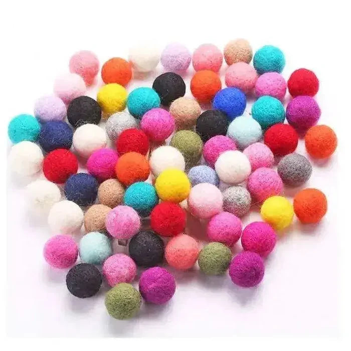 Wool felt ball pompoms for garland making felt balls party decor
