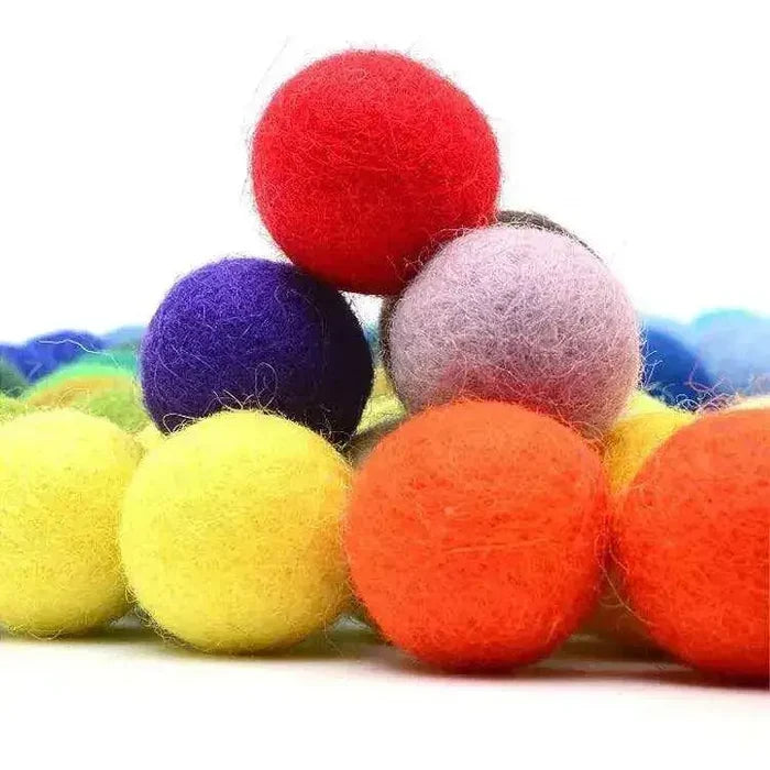 Wool felt ball pompoms for garland making felt balls party decor