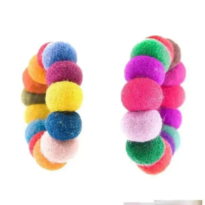 Wool felt ball pompoms for garland making felt balls party decor