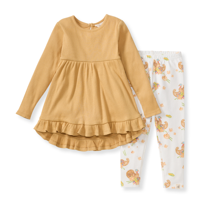 Happy Harvest Toddler Tunic Set - Premium Baby & Toddler Outfits from Burt's Bees Baby - Just $30! Shop now at Pat's Monograms