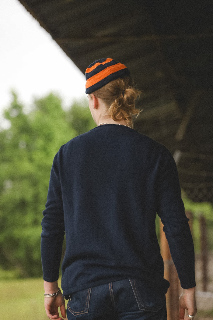 Heimat Textil Cotton Linen Harbour Sweater- Ink