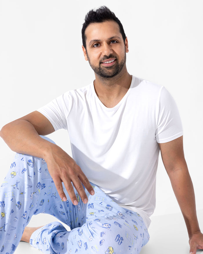 Hockey Bamboo Men's Pajama Set