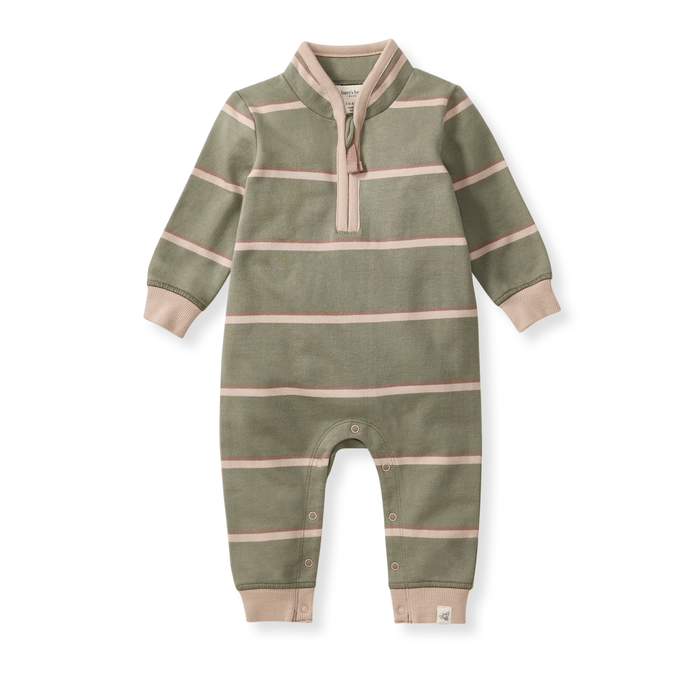 Holland Stripe Infant Jumpsuit - Premium Baby & Toddler Outfits from Burt's Bees Baby - Just $22.95! Shop now at Pat's Monograms