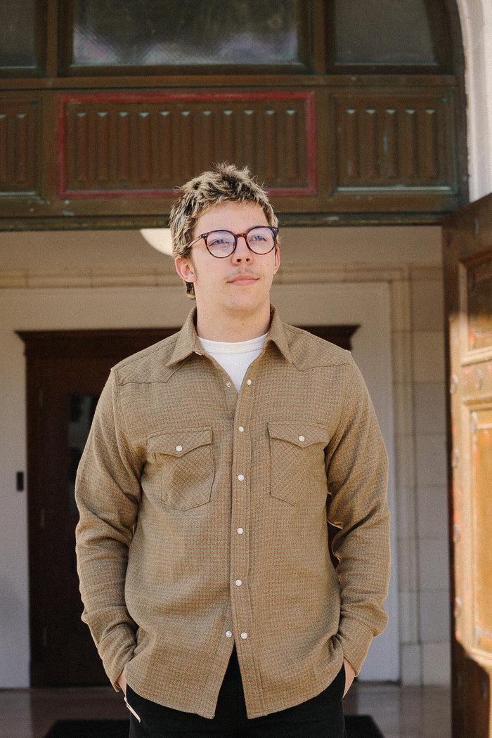 Houndstooth Flannel - Moss