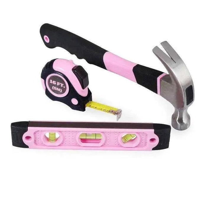 Close-up of essential tools in household repair kit