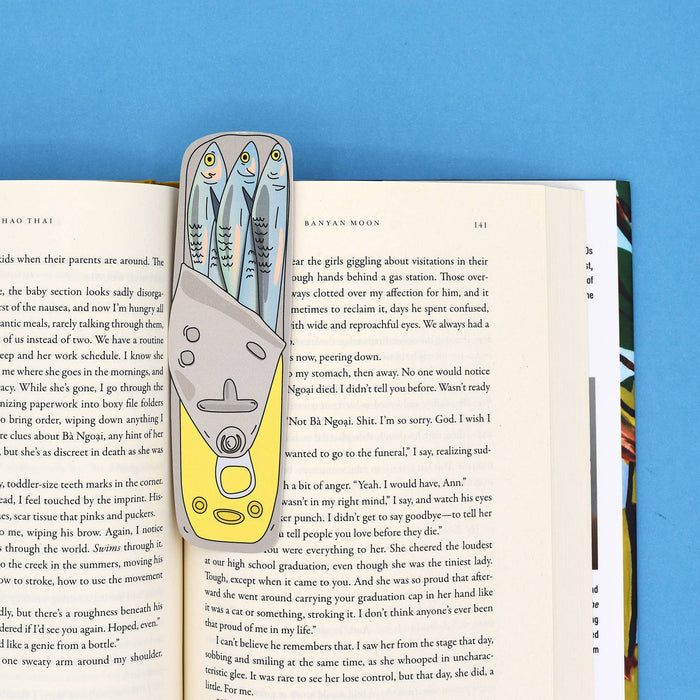 Humdrum Paper - Tinned Fish Bookmark (it's die cut!)