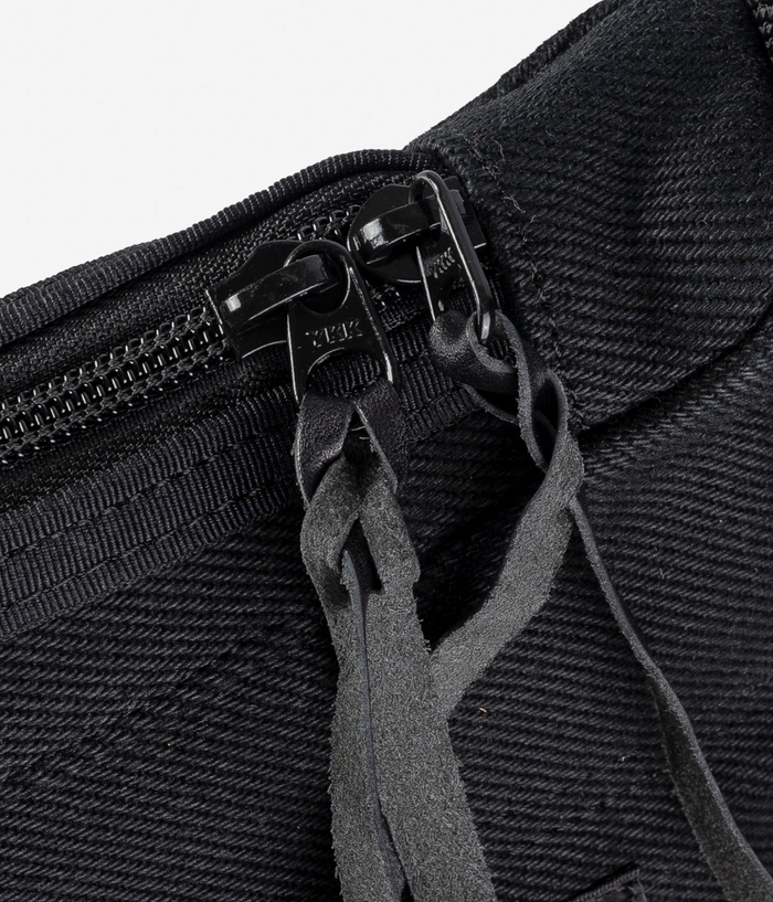 IHE-19-BLK 21oz Denim Small Shoulder Bag - Black