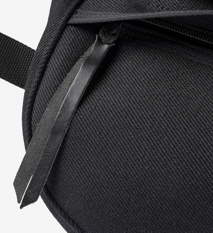 IHE-19-BLK 21oz Denim Small Shoulder Bag - Black