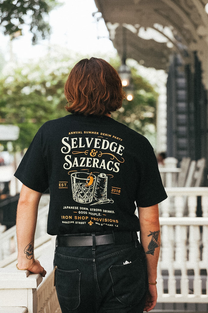 ISP Shop Tee- Selvedge and Sazaracs