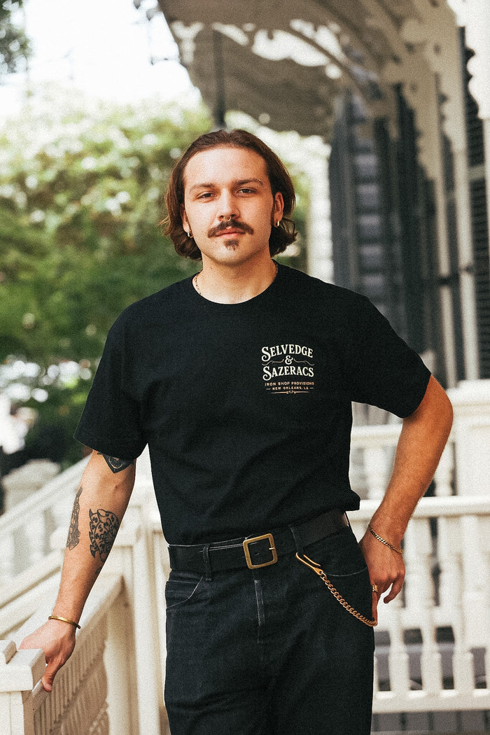 ISP Shop Tee- Selvedge and Sazaracs