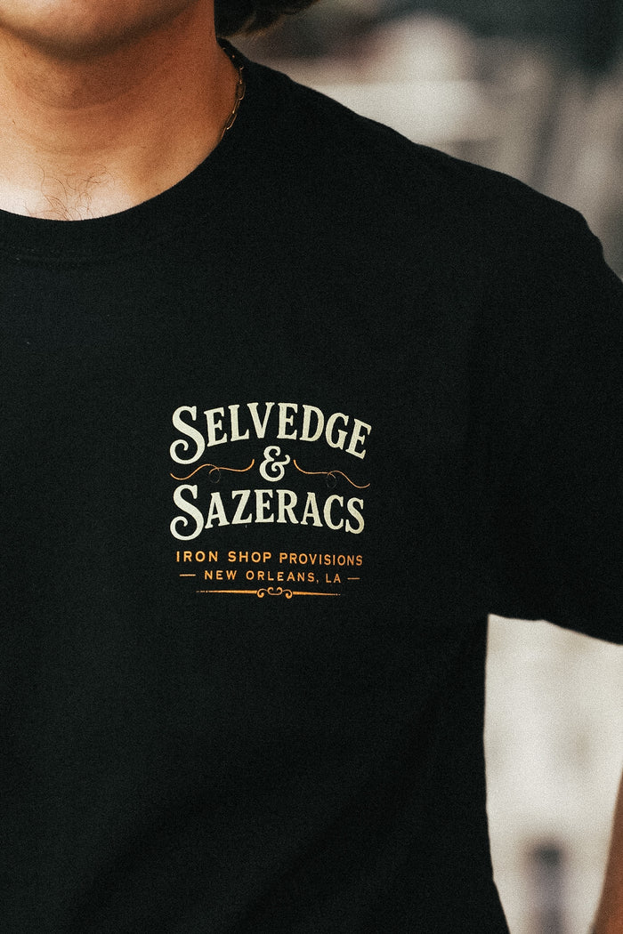 ISP Shop Tee- Selvedge and Sazaracs