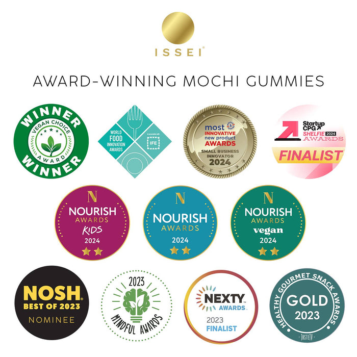 ISSEI Mochi Gummies, Variety Pack, Rainbow