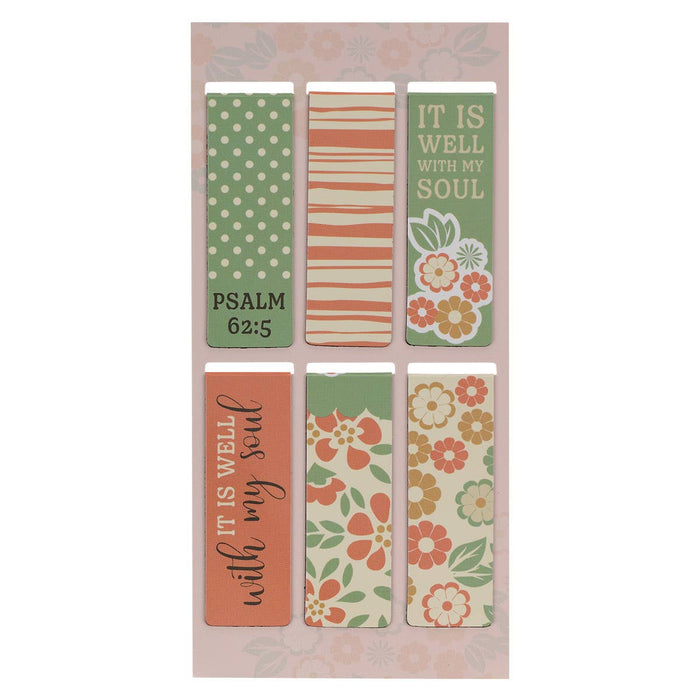 It Is Well With My Soul Magnetic Bookmark Set - Premium Books and Devotionals from Christian Art Gifts - Just $4.95! Shop now at Pat's Monograms