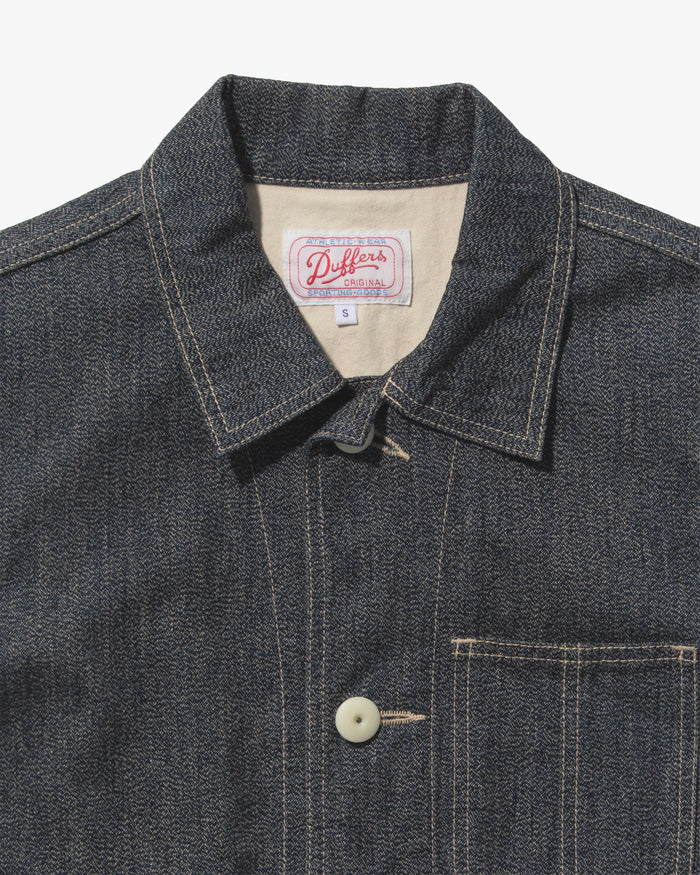 Japanese Repro Chore Coat, S, Duffers, Angled Pockets