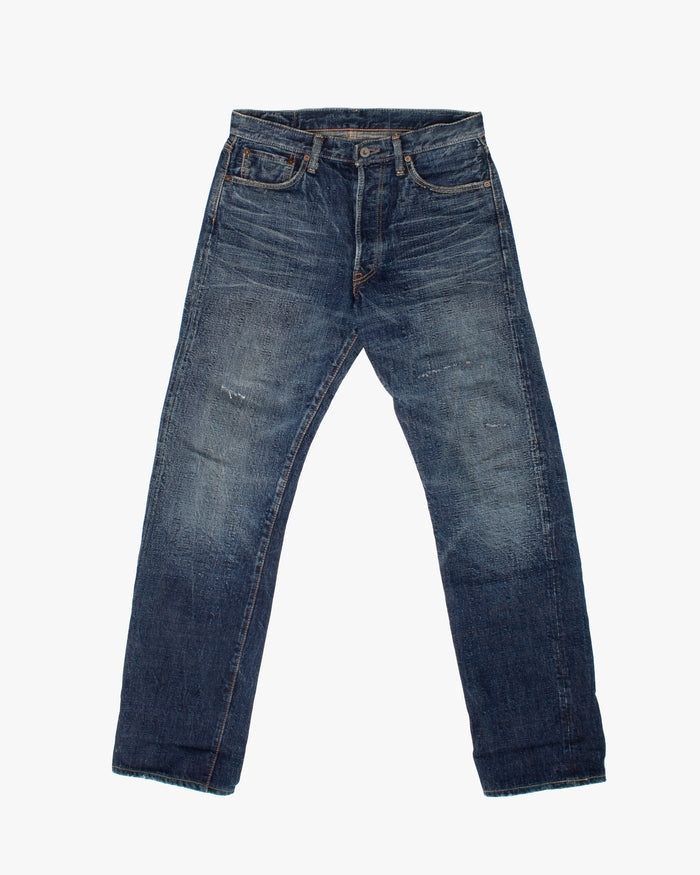 Japanese Repro Denim Jeans, 32, Universal, Textured Wear