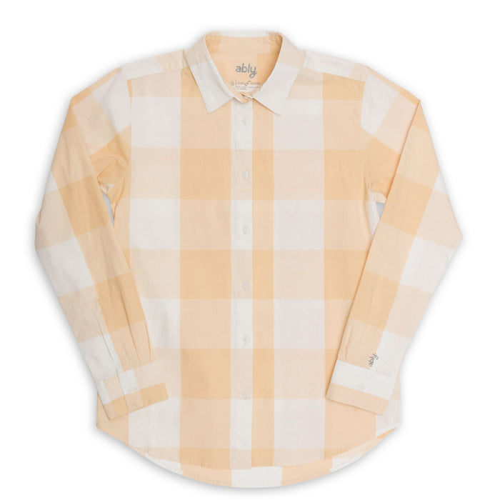 Julie | Women's Long Sleeve Plaid Button Up Shirt