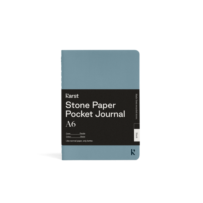 Glacier / Blank Custom Karst Stone Paper Pocket Journal - Corporate Gifts