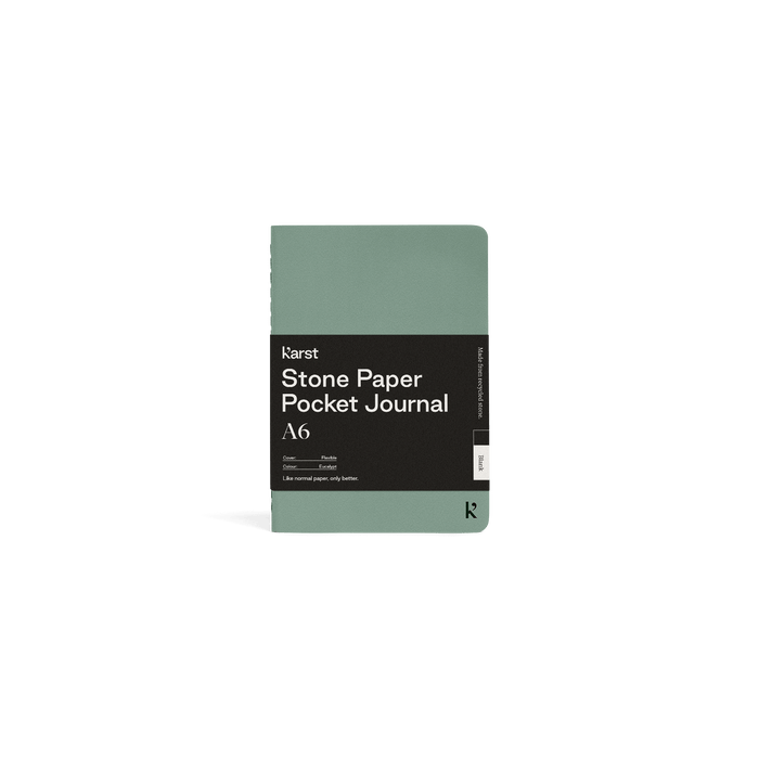Eucalypt / Blank Custom Karst Stone Paper Pocket Journal - Corporate Gifts