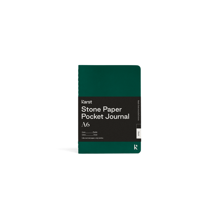 Forest / Blank Custom Karst Stone Paper Pocket Journal - Corporate Gifts