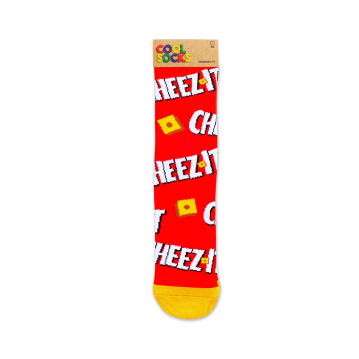 Keep it Cheezy Crew Sock - Premium Socks from Cool Socks - Just $9.95! Shop now at Pat's Monograms