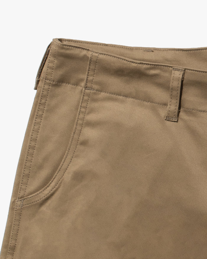 Kiriko Original Officer Trousers, 7.5 oz. Stretch Twill Chino - Khaki