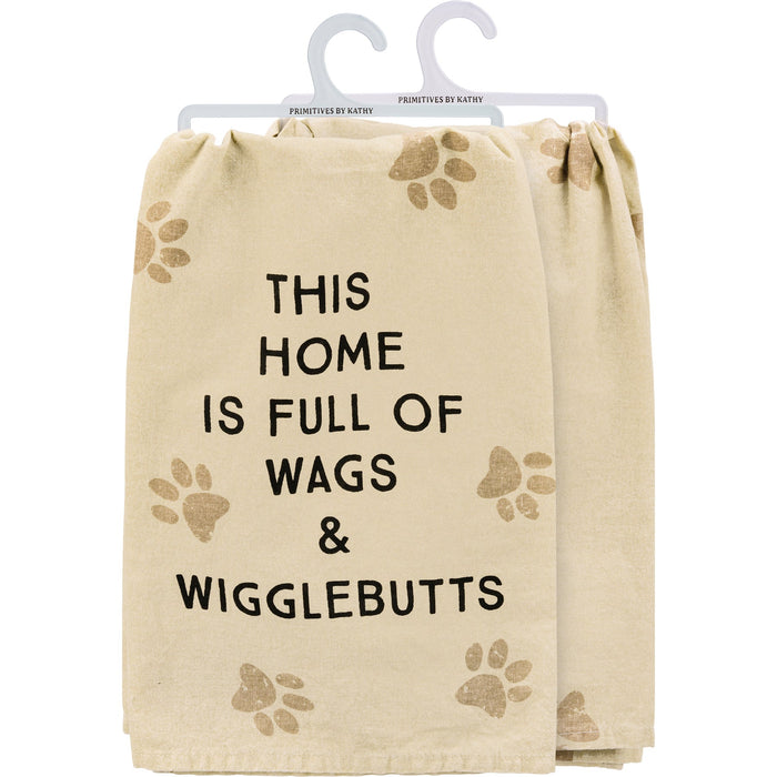 Kitchen Towel - Full of Wags and Wigglebutts - Premium Kitchen Towel from Primitives by Kathy - Just $8.95! Shop now at Pat's Monograms