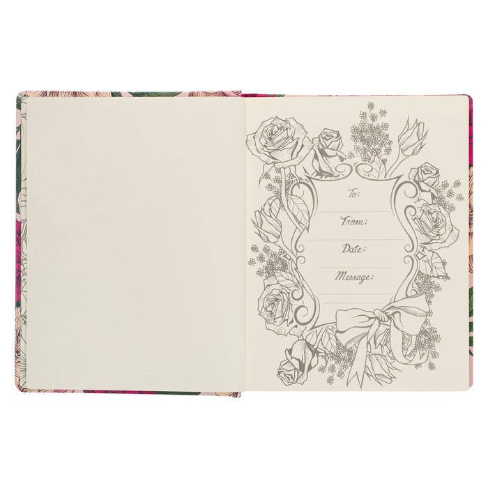 KJV My Creative Bible Hardcover, Pink Floral Printed - Premium Bible from Christian Art Gifts - Just $48.95! Shop now at Pat's Monograms
