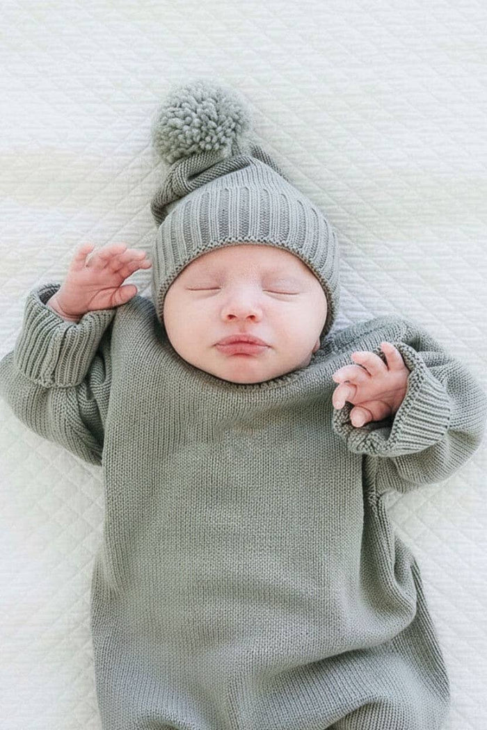 Knit Sweater Bubble Romper